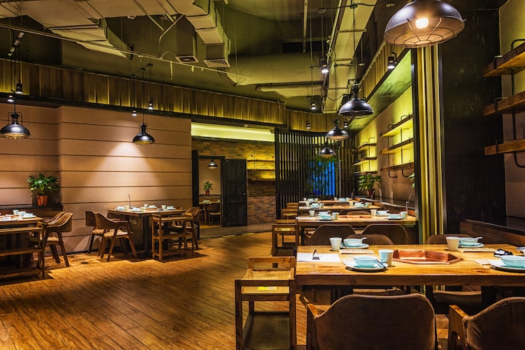 Nowoczesne loże restauracyjne pubu